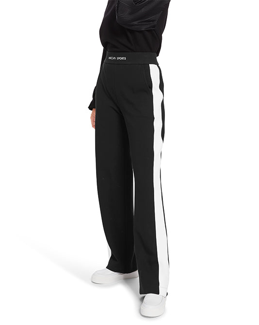 Black & Cream Stripe Tracksuit