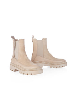 CHUNKY Chelsea BOOT IN CREAM