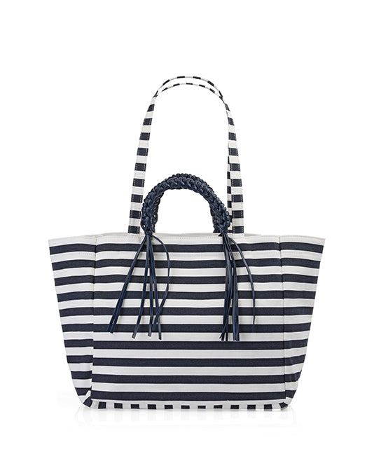 Striped Canvas Shopper