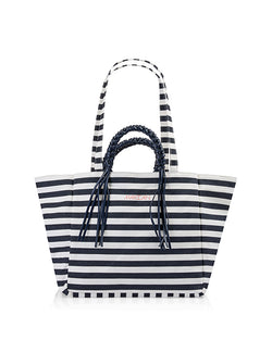 Striped Canvas Shopper
