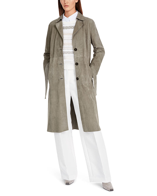 Sage Suede Soft Coat