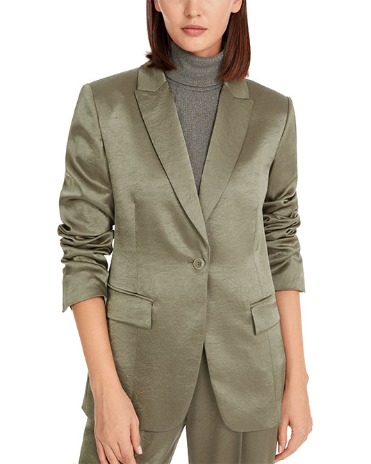 Sage Satin Blazer