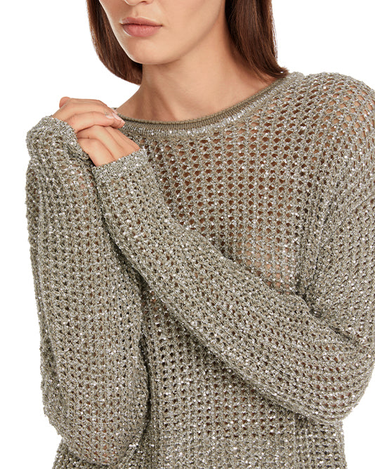 Sage Sequin Knit