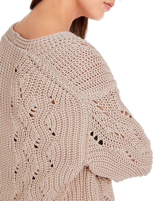 Crochet V-Neck Sweater