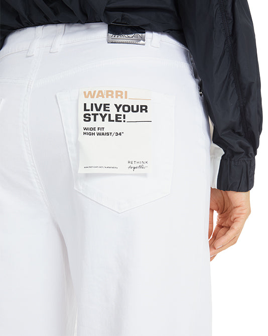 WHITE WARRI FIT JEAN