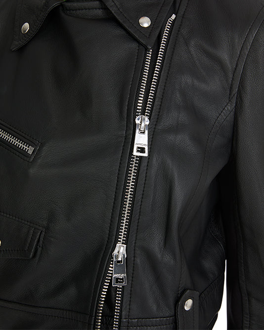 Cropped Biker Jacket