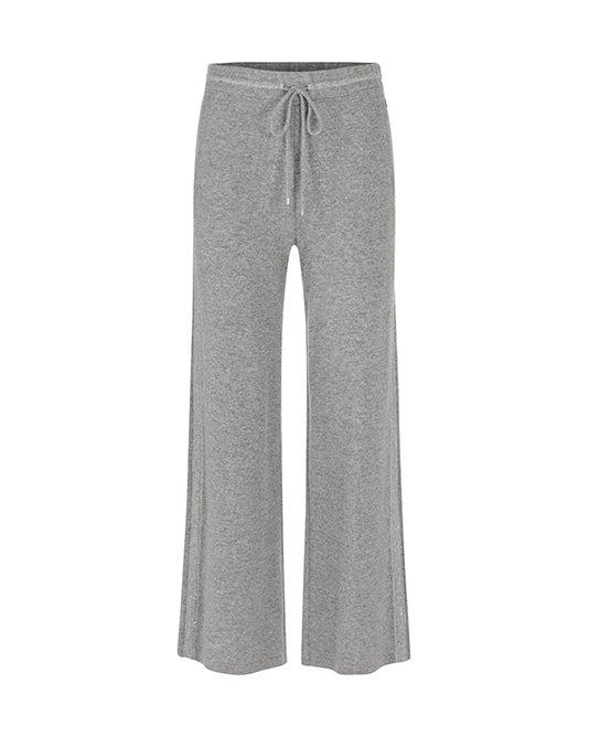 Cashmere Set With Cable Knit Sweater & Pant