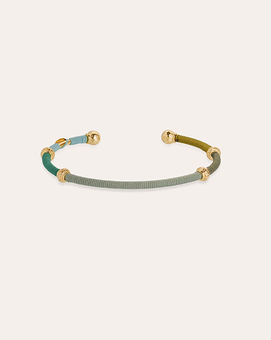 ZANZIFULL MULTI GREEN TONE BANGLE