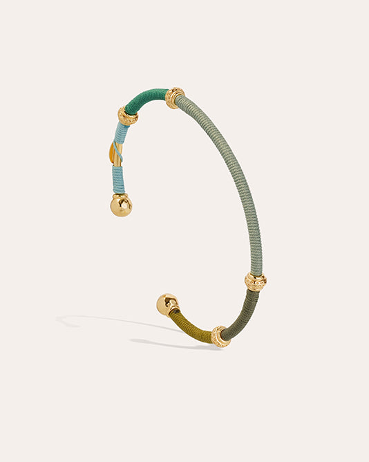 ZANZIFULL MULTI GREEN TONE BANGLE