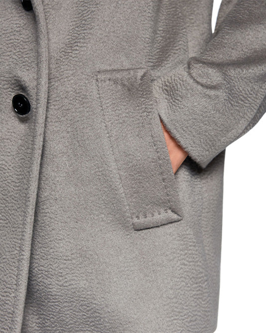 3/4 Double Breasted Coat in Donkey Grey