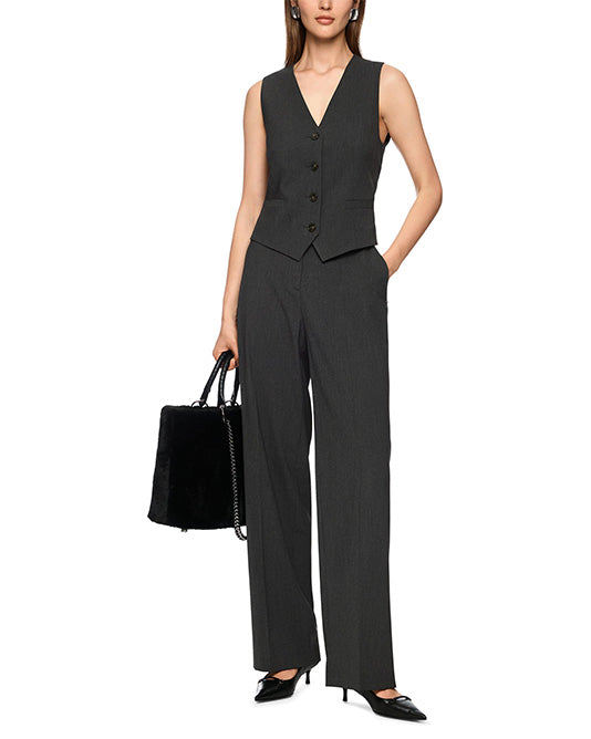 Fitted Charcoal Waistcoat