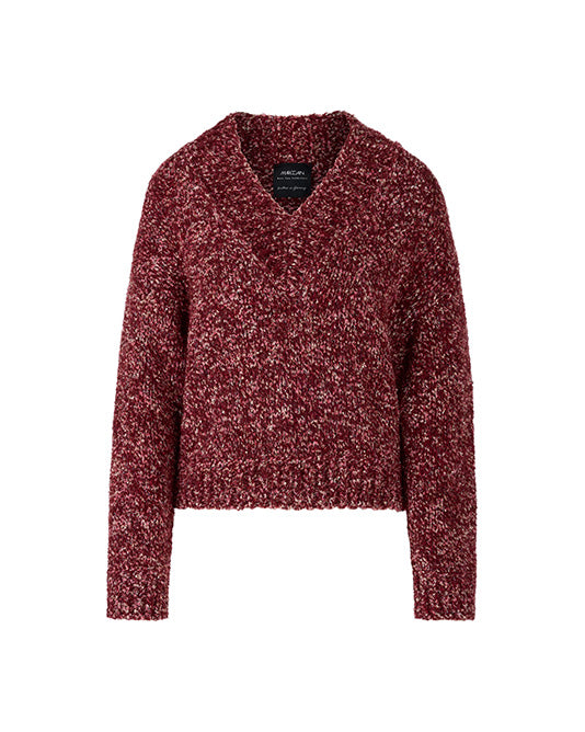 BURGUNDY FLECK SWEATER