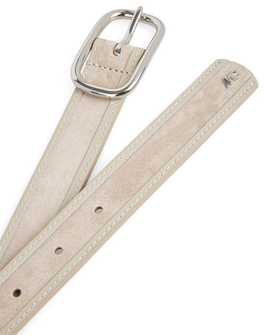 Oyster Suede Belt