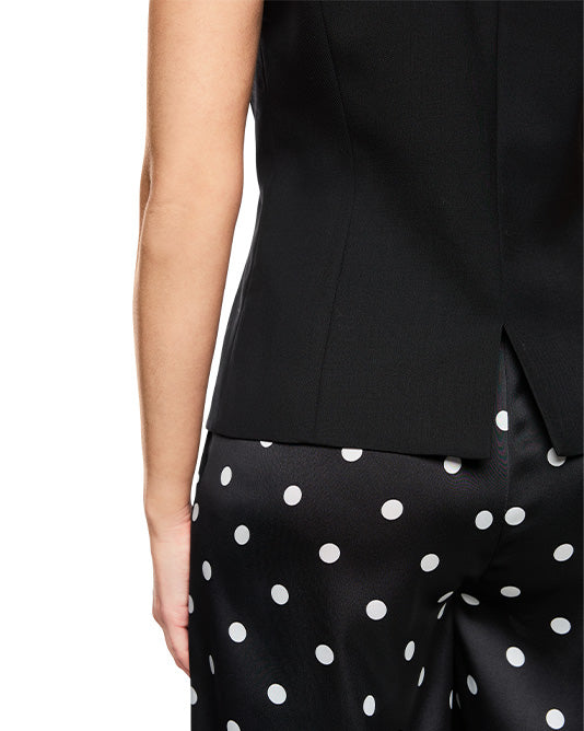 Pearl Button BLACK WAISTCOAT