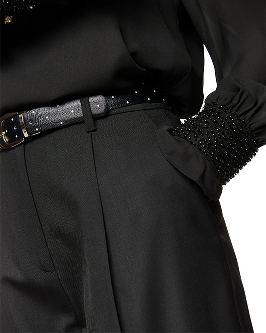 TAPERED BLK PANT