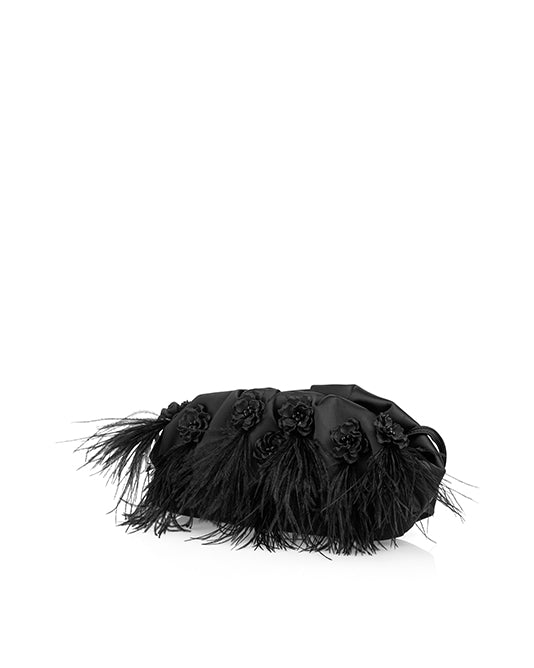 Feather & Beaded Clutch