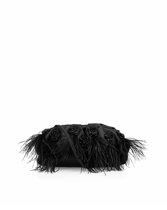 Feather & Beaded Clutch