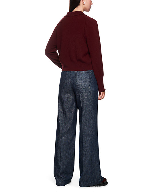 Warri Wide Jean in Lurex Denim