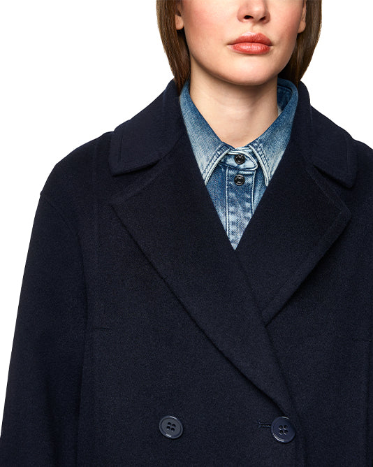 NAVY REEFER COAT