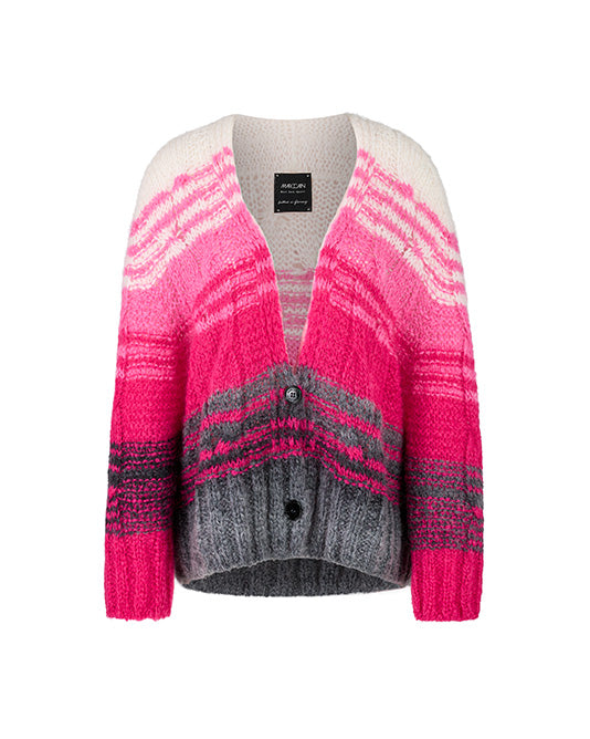 Mohair Striped Cardigan