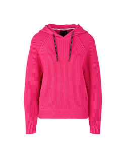 Ribbed Knit Hoodie