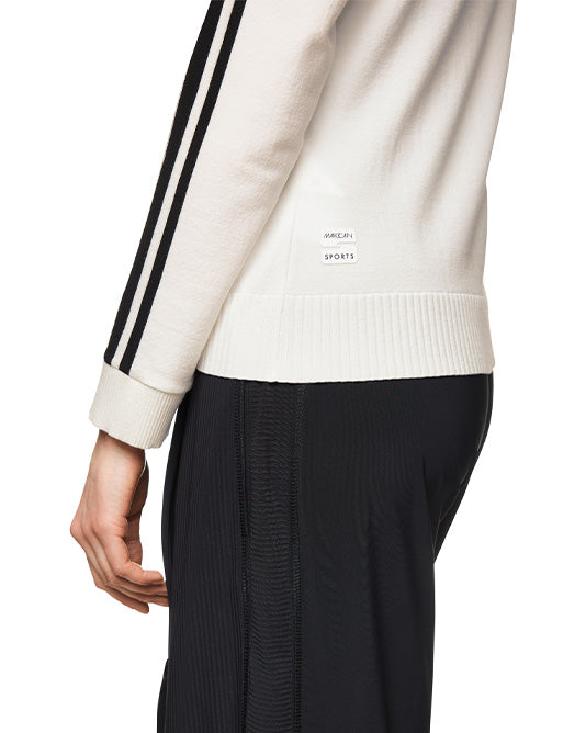 QUARTER ZIP DOUBLE KNIT SWEATER