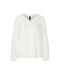 Essential Cord Tie Neck Blouse