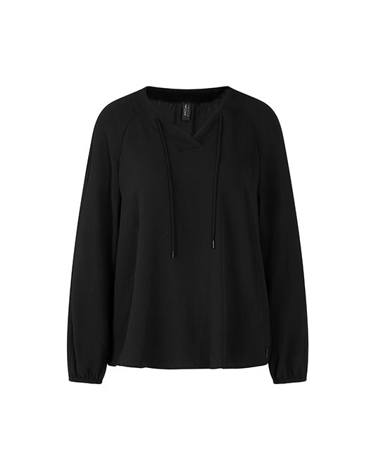 Essential Cord Tie Neck Blouse