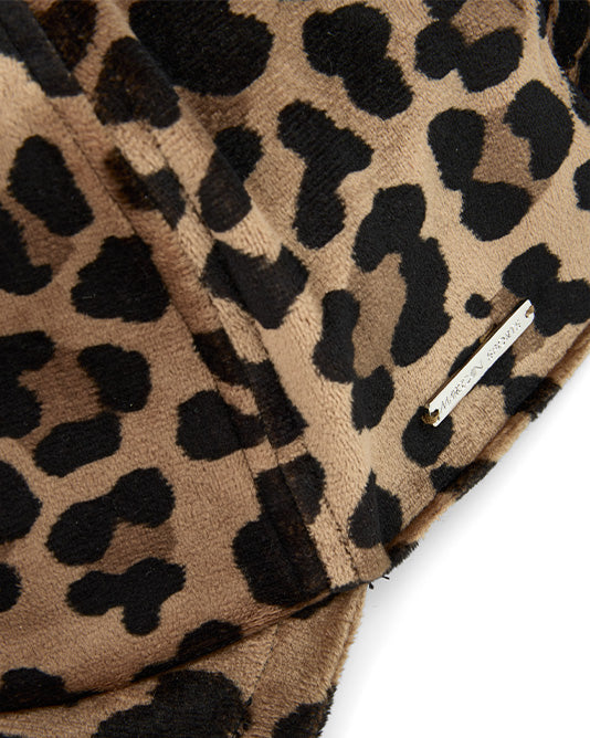 Velour Leopard Cap
