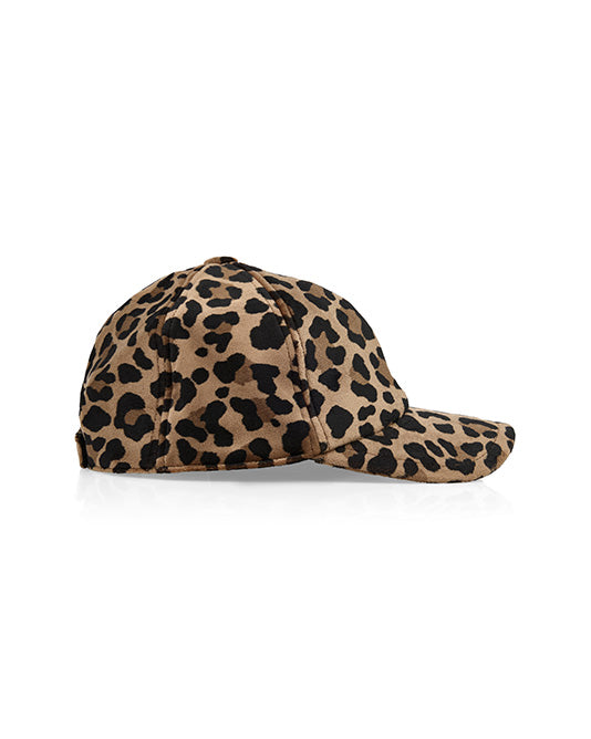 Velour Leopard Cap