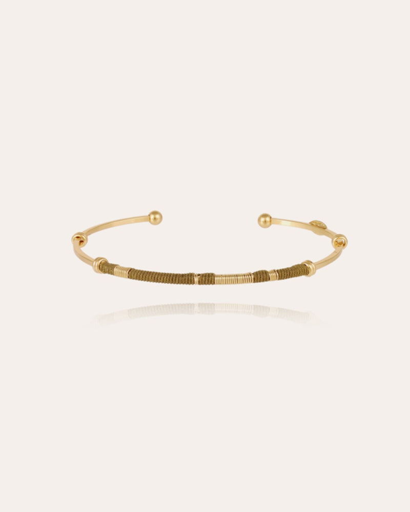 Zanzibar Khaki/Gold Bangle