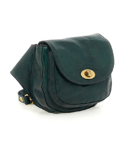 Crossbody Belt Bag in GREEN & BLUE