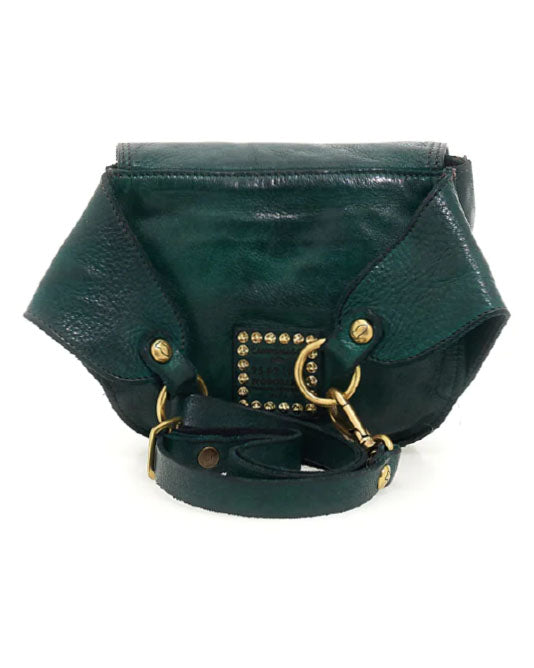 Crossbody Belt Bag in GREEN & BLUE