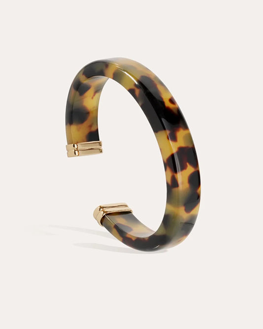 Tortoise Shell Wide Bangle