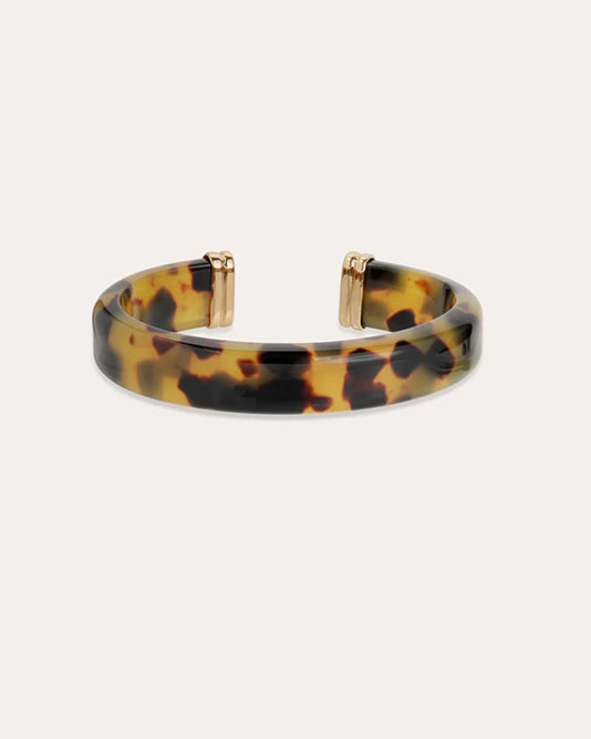 Tortoise Shell Wide Bangle