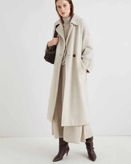 Asymmetric Sweater and Long A Line Knitted Skirt