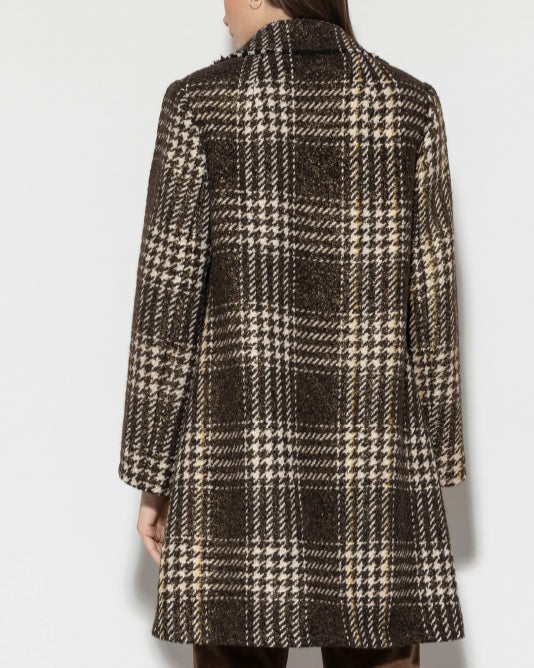 Vintage Style Check Coat