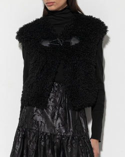 Faux Fur Cropped Gilet