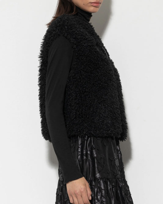 Faux Fur Cropped Gilet