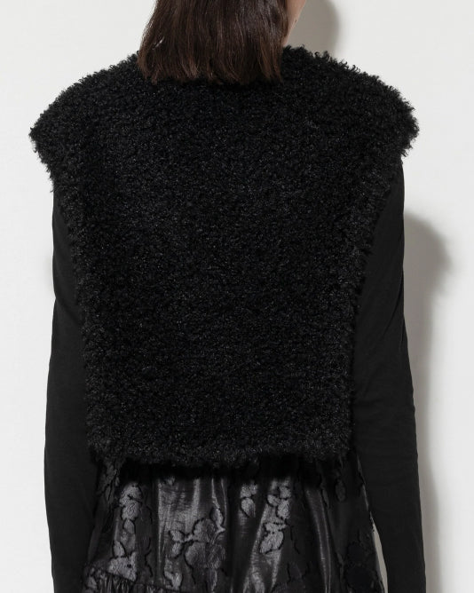 Faux Fur Cropped Gilet