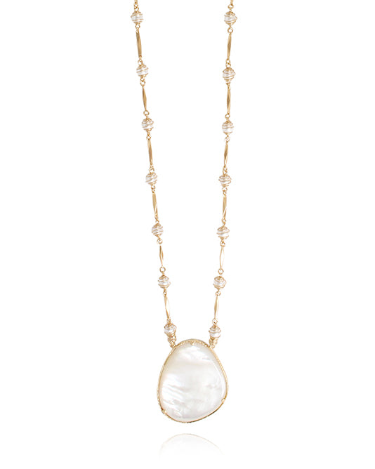 Mother of Pearl Pendant Necklace