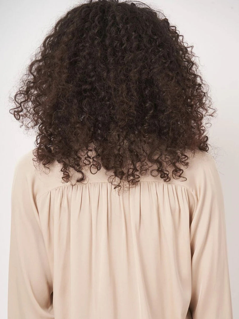 OYSTER SILK SHIRT