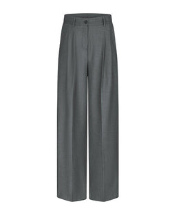 Wide Flannel Tailored Pant