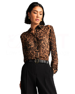 Sheer Leopard Shirt