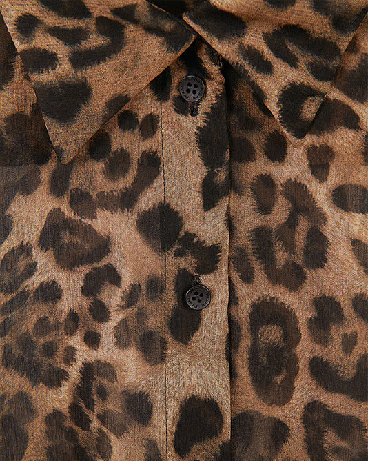 Sheer Leopard Shirt