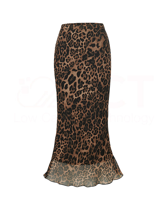 Leopard Sheer Skirt