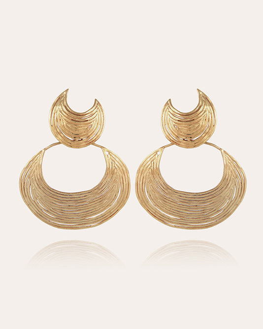 GOLD WAVE EARRINGS