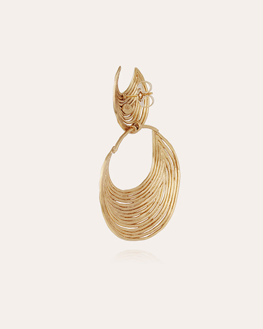 GOLD WAVE EARRINGS