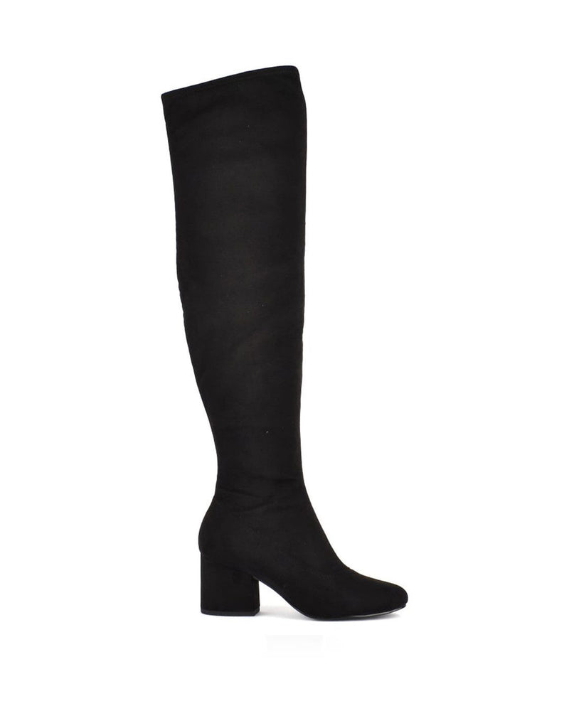 Sophia Over The Knee Boot With Suede Block Heel