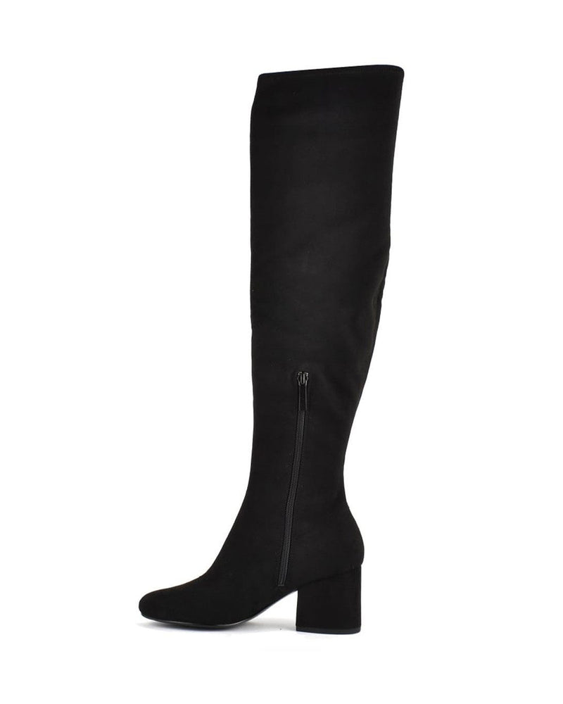 Sophia Over The Knee Boot With Suede Block Heel